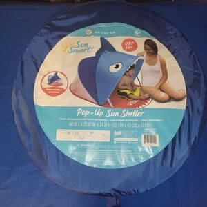 Sun Smart Aqua Blue Pop-Up Sun Shelter
